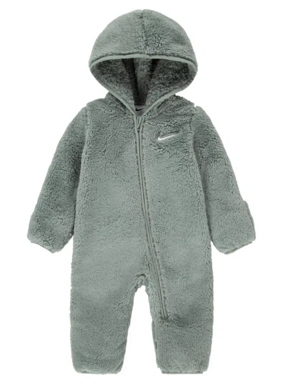 Nike Baby Hooded Sherpa Fleece Coverall Mica Green 6 Months